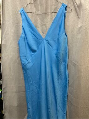 a new day Light Blue V-Neck Slip Dress